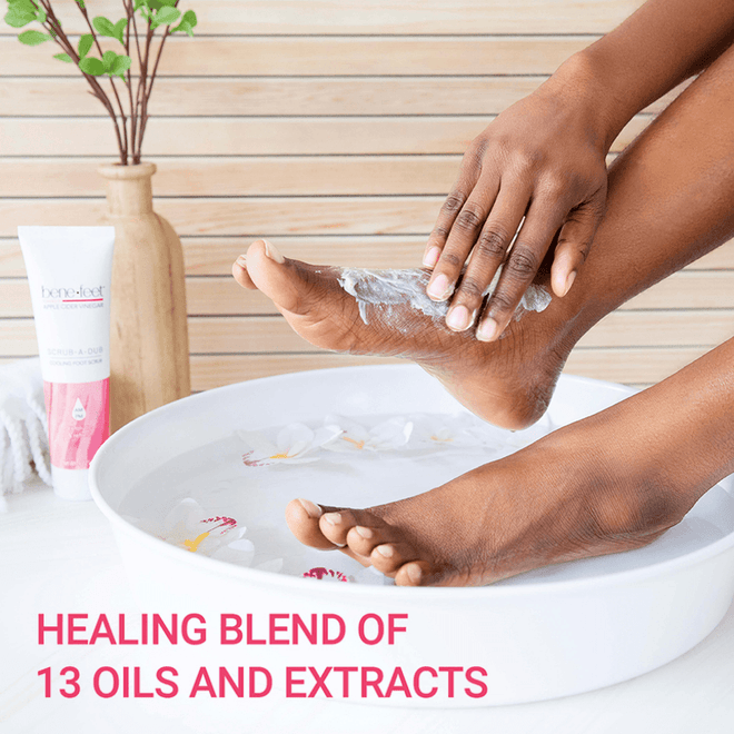 SCRUB-A-DUB <p>COOLING FOOT SCRUB Benefeet - Experience the Benefeet Difference 